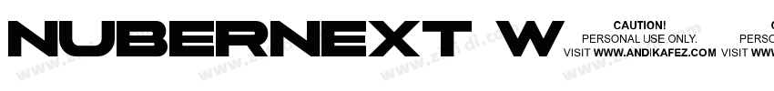 NuberNext W05 Black字体转换